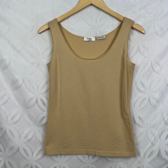 Vintage Neiman Marcus 100% Cashmere Sleeveless Cardigan 2 piece Set Size M - Picture 4 of 14